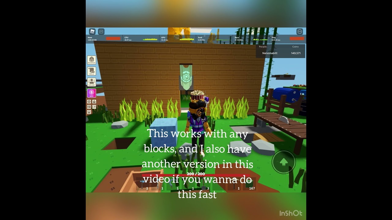 How to stand in a slime block without jumping (islands save slot & slime block update)