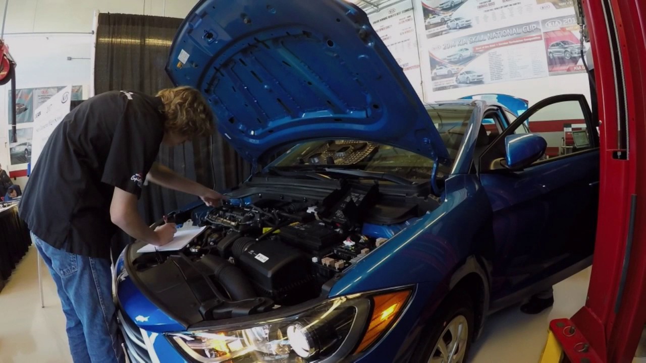 OCADA 2017 High School Automotive Technician Competition at Kia Motors ...