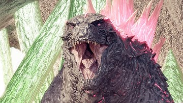 Evolved Godzilla Roars in the Hollow Earth Test | Blender Animation