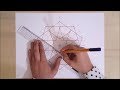 How to draw an Islamic geometric pattern #11 | زخارف اسلامية هندسية