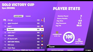 How I Won $100 In The Solo Cash Cup Finals