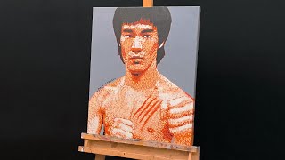 Painting Bruce Lee In Pop Art