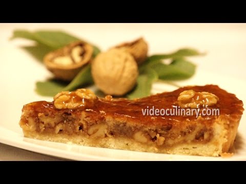 Walnut Caramel Tart Recipe Video Culinary Pie-11-08-2015