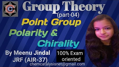 How To Find Point Group Of Any Molecule|Polarity & Chirality On The Basis Of Point Group|PYQs