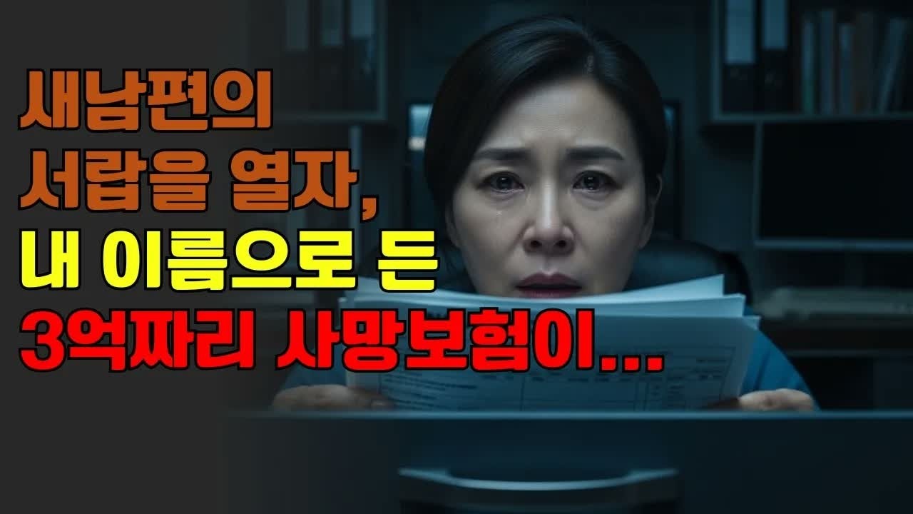 결혼 석 달만에 남편 서재에서 발견한 6억짜리 사망보험, 내 이름 옆엔 낯선 여자가    ｜ 노후사연 ｜ 황혼연애 ｜ 노후 ｜ 감동사연 ｜ 노후지혜 ｜ 실화사연