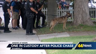 Juvenile taken into custody after brief chase in Evansville