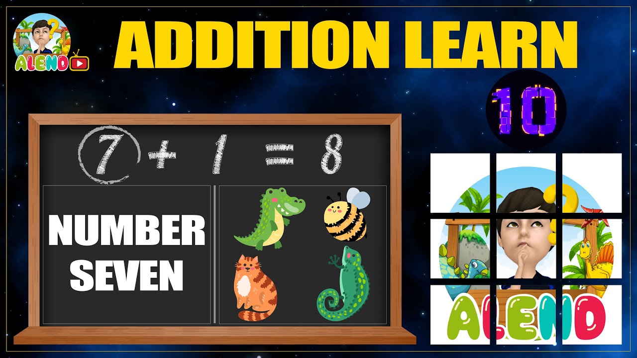 Math Kids (Number Seven 7) learn Addition for Kids - YouTube