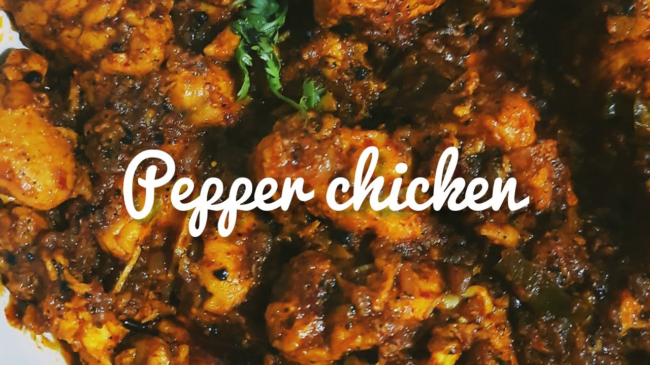 Pepper Chicken !!! Chicken in pepper !!! Easy To Cook Indian style