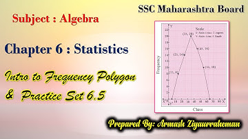 SUBJECT ALGEBRA| FREQUENCY POLYGON| SSC MAHARASHTRA BOARD| PRACTICE SET 6.5