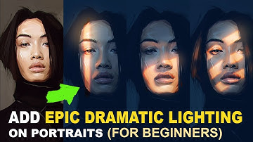 How To Paint Dramatic Lighting on Your Portrait Artwork | Dynamic Lighting Tutorial For BEGINNERS