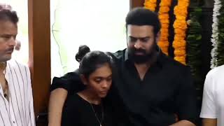 Prabhas with his sister emotional video #prabhas #sad #prabhaswhatsappstatus