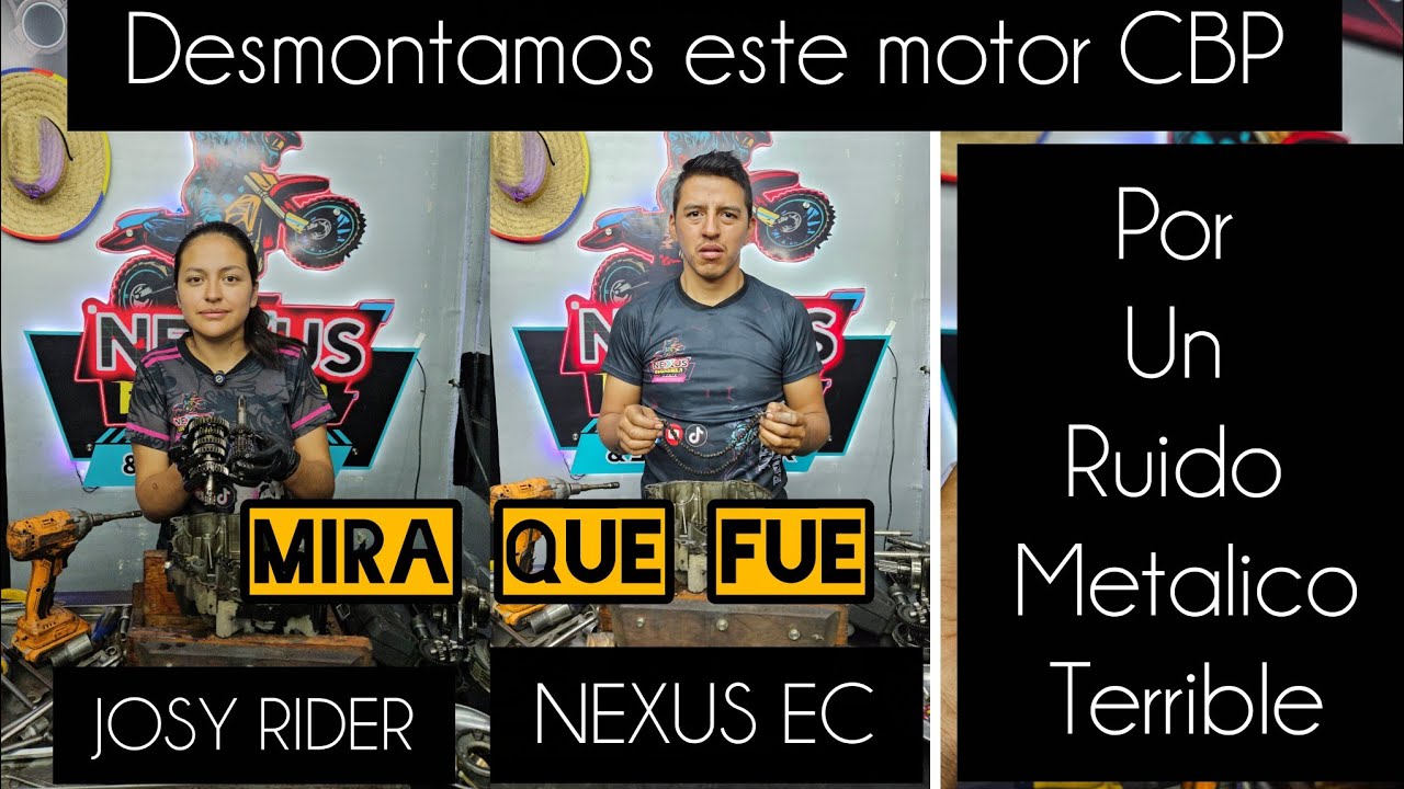 ⁣Desmontamos un motor Cbp POR ESTE RUIDO MOLESTO Ft Josy Rider