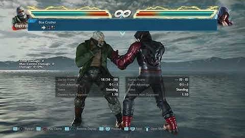 Bryan movelist with frame data display season 4 (opponent all block)