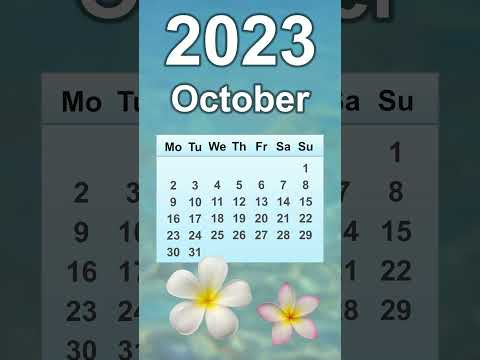 2023 Calendar Dates