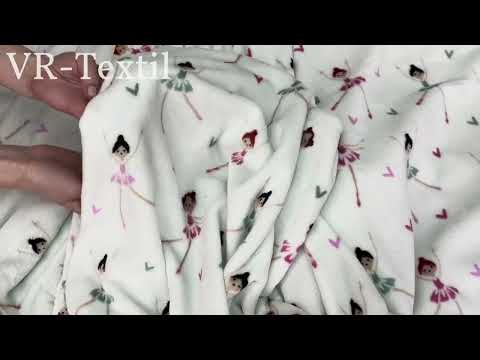 Плед-покривало Decorator WellSoft Dancer з принтом "Балерини", видео 1