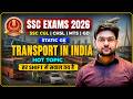 SSC STATIC GK 2026 🔥 | Transport in India | SSC CGL 2026 GK Hot Topic by Jeet Rana Sir