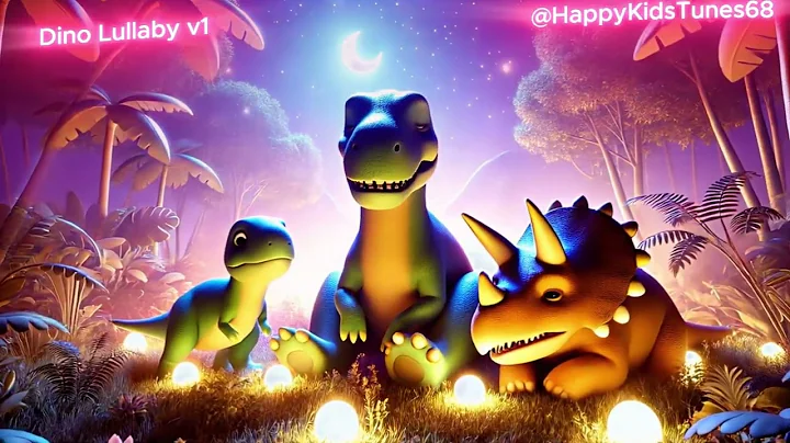 Dino Lullaby 🦖 | 🌙 Relaxing Dinosaur Song for Babies & Toddlers