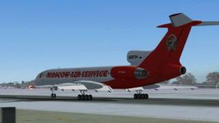 FS2004 Tu-154M Moscow Air Service Samara Kurumoch departure