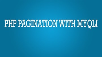 Pagination with MySQL Using jQuery Ajax and PHP || mysql