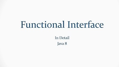 Functional Interface Java 1.8