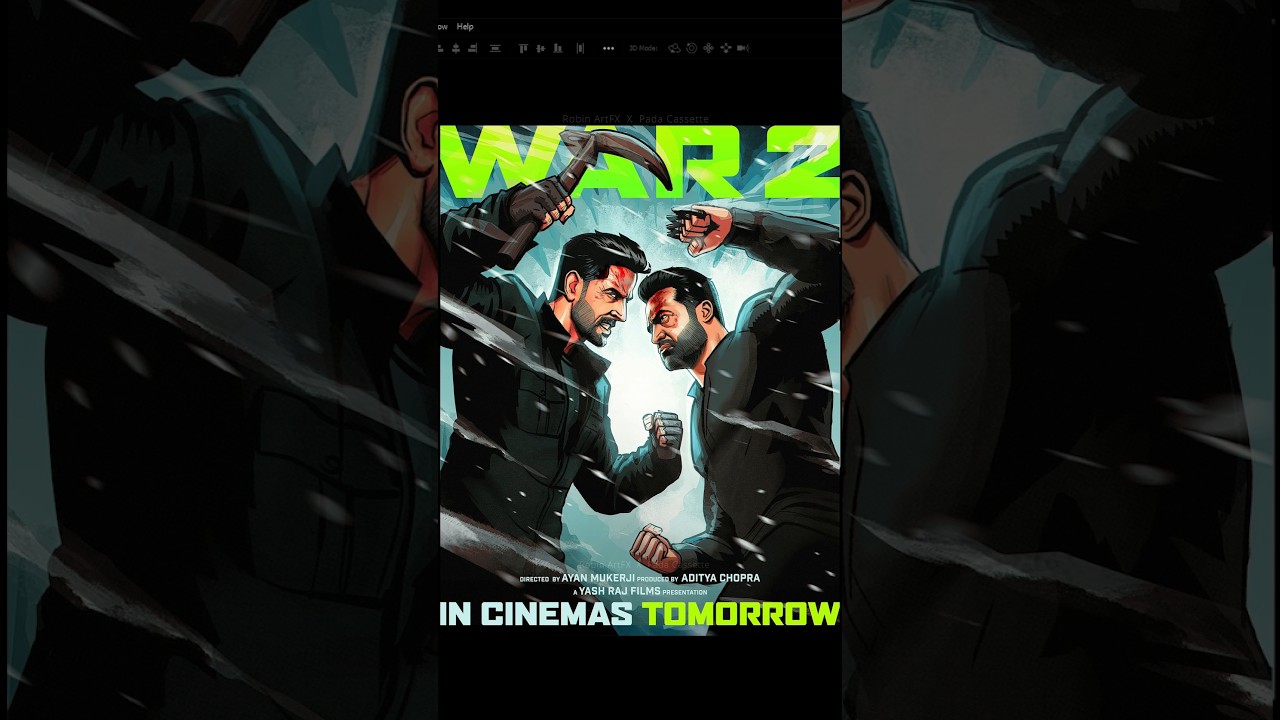 WAR 2 official movie poster making 