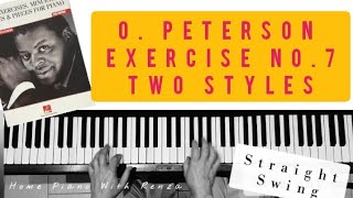 Jazz Exercise No. 7, O. Peterson #straight & #swing