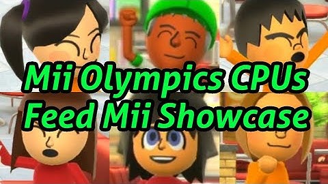 Wii Party U: Mii Olympics CPUs Feed Mii Showcase | Created by DezzytheMaker