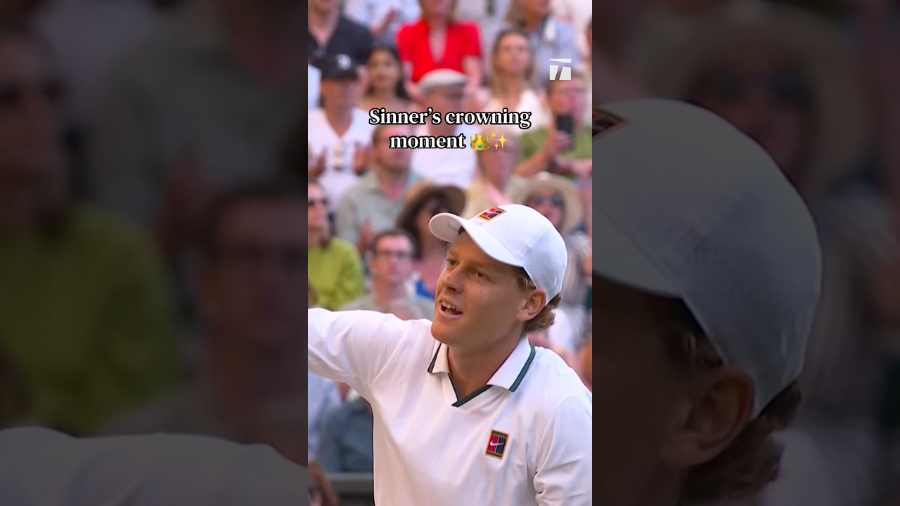 Sweet victory 🍬 #wimbledon #sinner