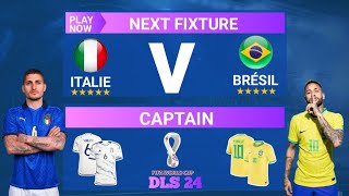 DLS24 | ITALIE VS BRÉSIL | FINALE WORLD CUP | DREAM LEAGUE SOCCER2024 GAMEPLAY...