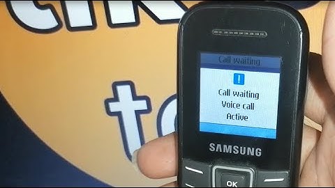 how to activate call waiting in samsung gt e1215 mobile