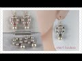 ワイヤー1本で作るパールピアス/How to make pearl earrings made from a single wire