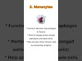 5 types of WBCs and their functions #WBC #WhiteBloodCells  #MedicalLaboratoryTechnology #biology
