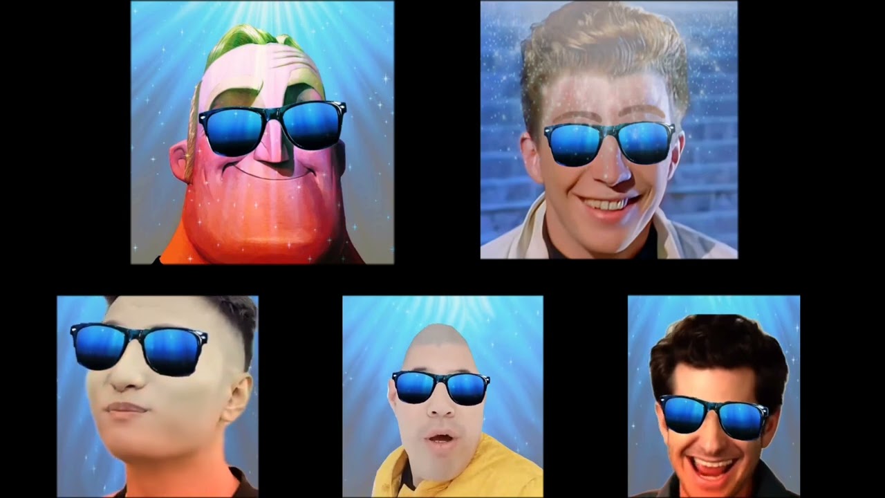 Mr Incredible VS Rick Astley VS Super Idol VS Chinese Eggman VS Andrew 
