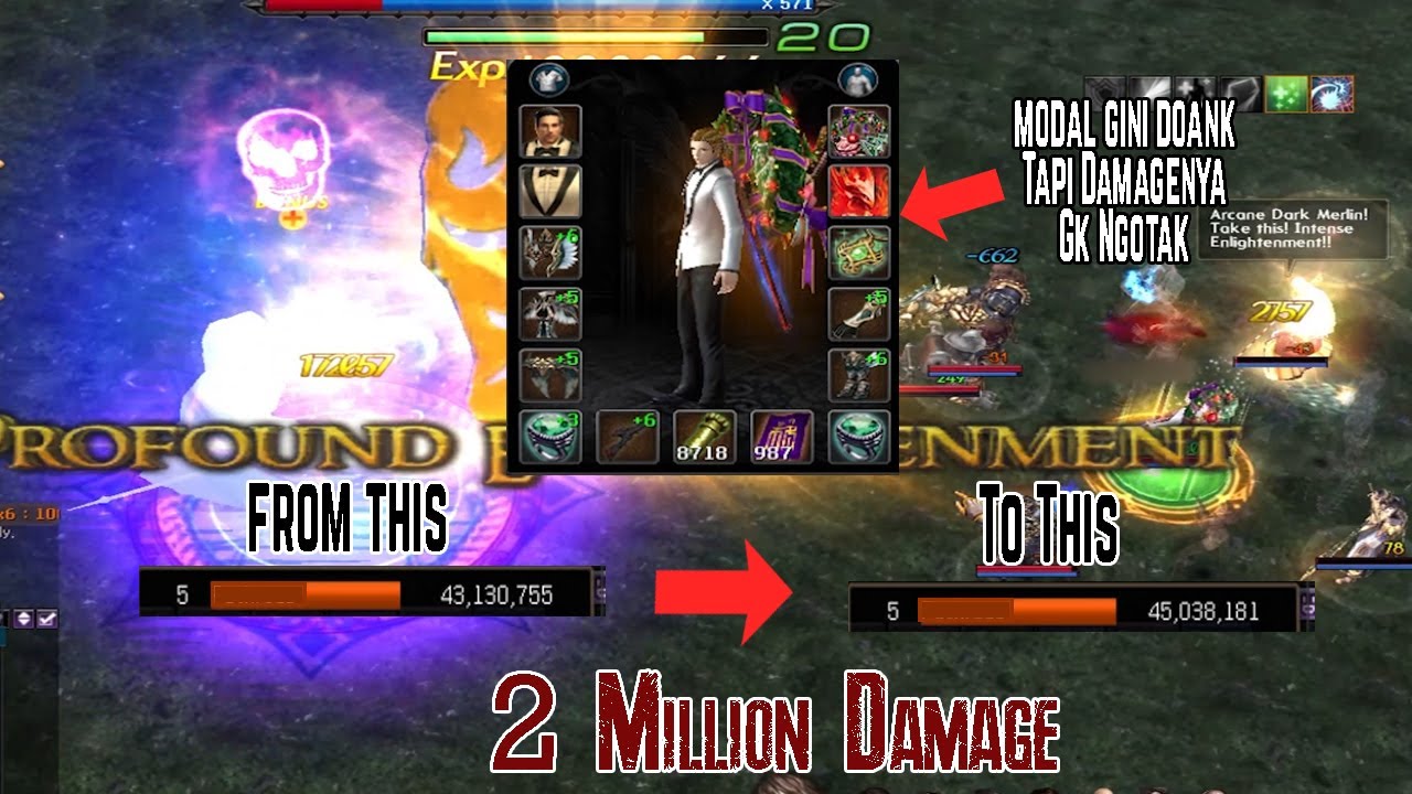 Damage Job Gun 2 Juta di Merlin - Avalon Low budget #1 - Atlantica Online Global