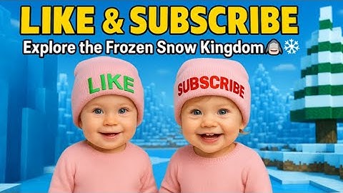 Like & Subscribe Explore the Frozen Snow MineCraft Kingdom❄️✨