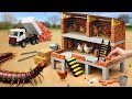 Giant Centipede Attack! | DIY Mini Tractor Builds a Secure 2-Story Chicken Coop | Science Project