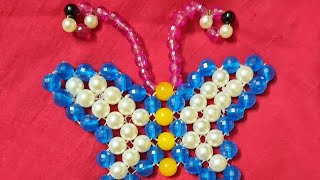 Beaded Butterfly // Beaded wall hanging /Moti Craft // Pearl Showpiece