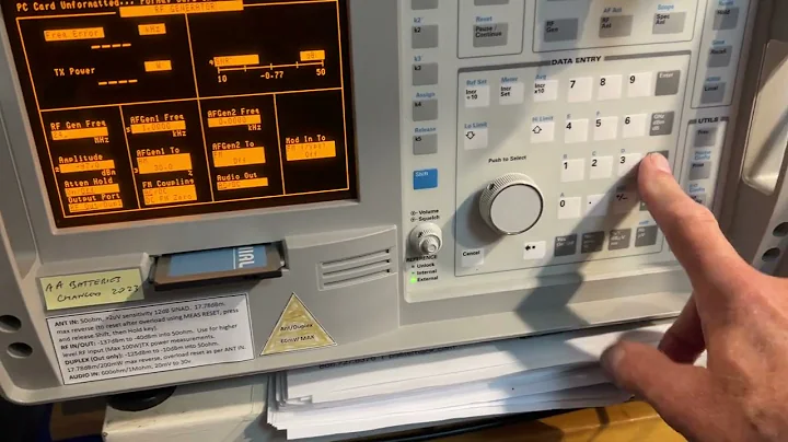 Eddystone S830/2: Measuring Signal to Noise Ratio
