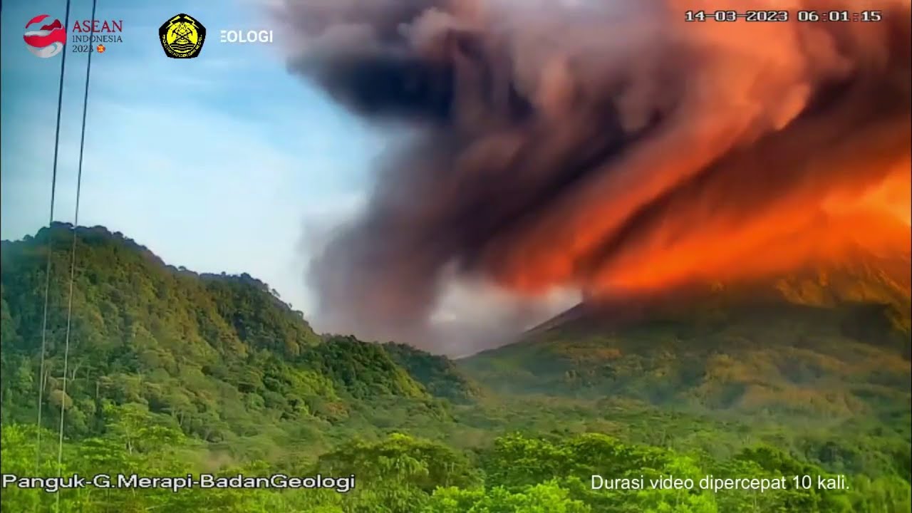 Just wild: Indonesia's Mount Merapi volcano continues to erupt - YouTube