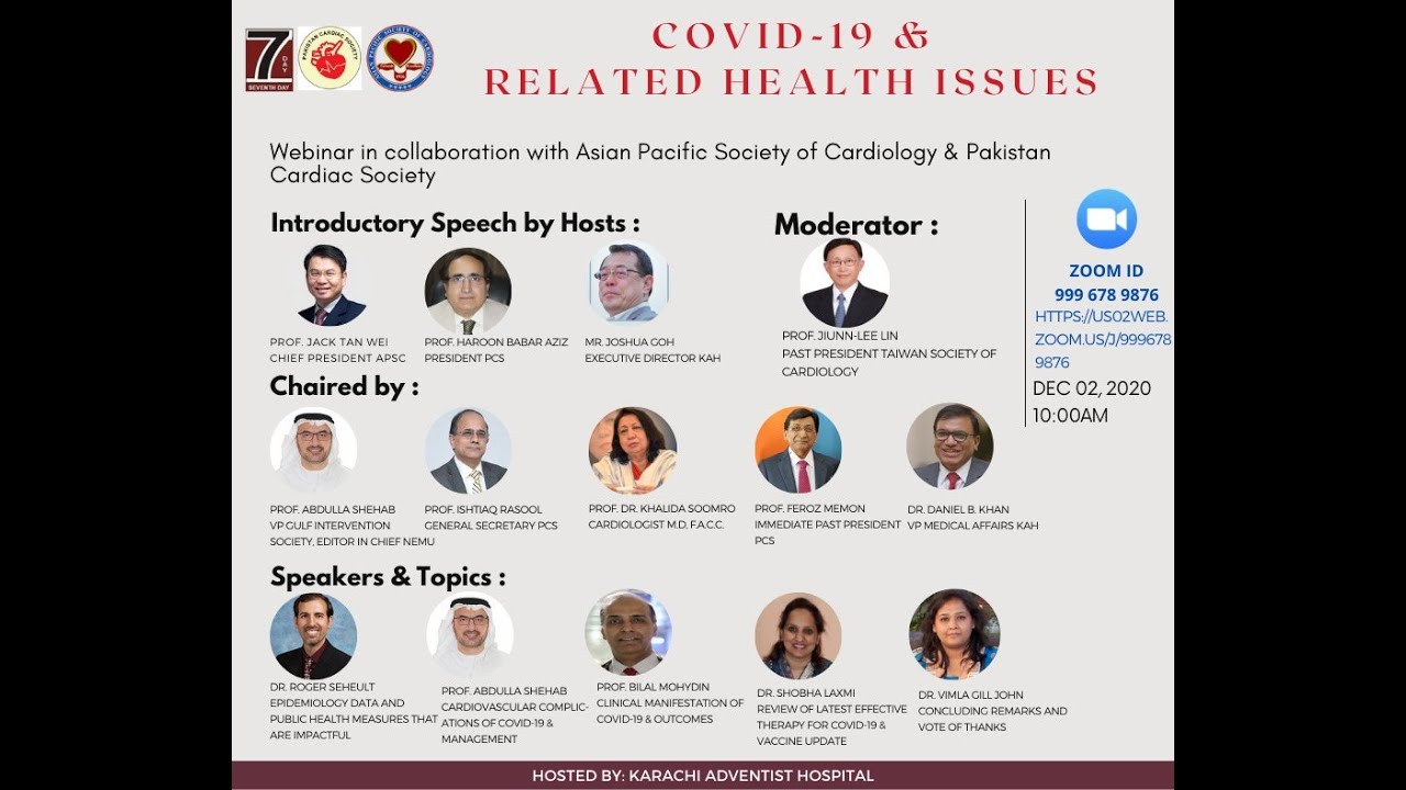 Webinar on COVID-19 & Related Health Issues