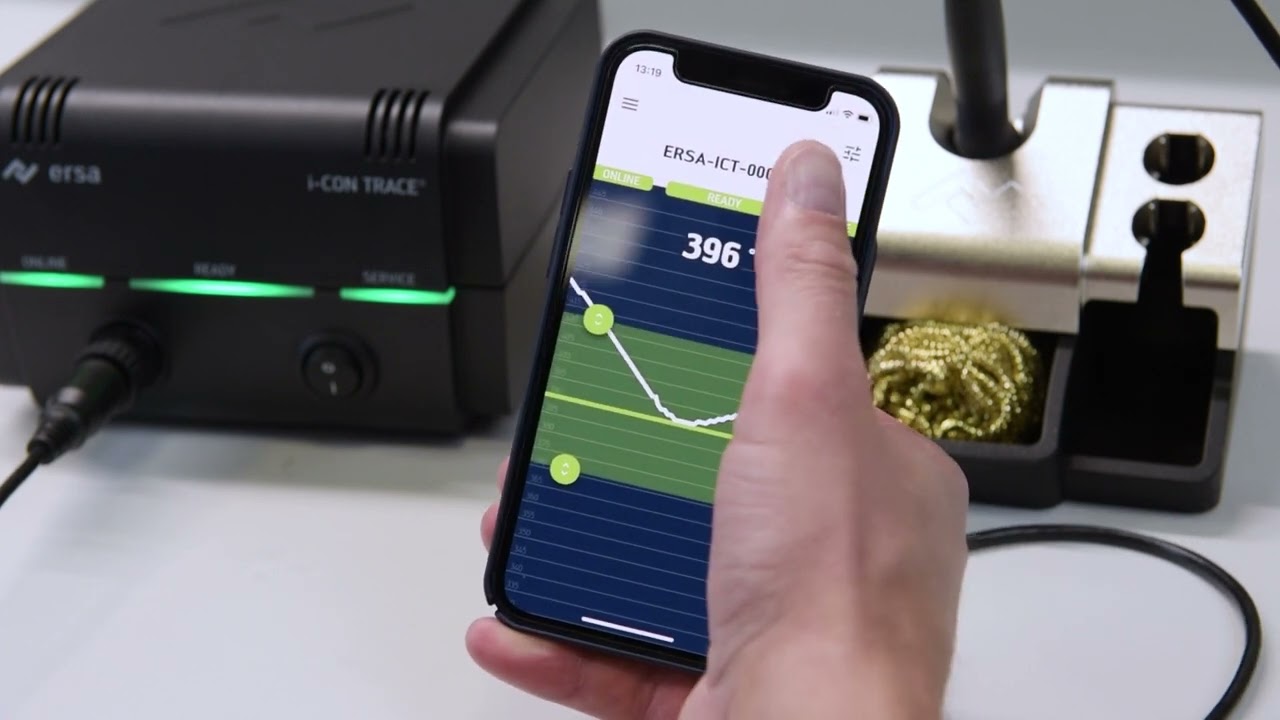 Ersa soldering station – i-CON TRACE – the first real soldering station app!