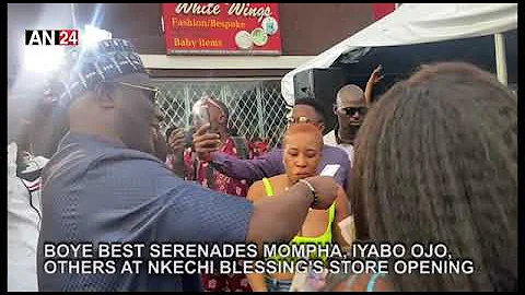 BOYE BEST SERENADES MOMPHA, IYABO OJO, OTHERS AT NKECHI BLESSING'S STORE OPENING