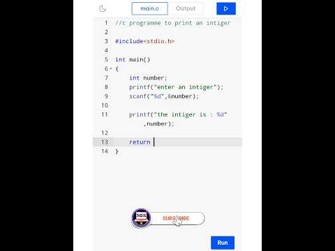 #2 C Program to Print an integer | C Language| #shorts #viral #trending #how | Naga Sai Ramesh