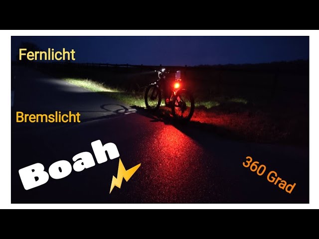 Fischer E-Bike Twin Led Akku Beleuchtungs -Set mit 360 Grad Bodenleuchte  60/30/15 Lux - YouTube | Fahrrad Zubehör & Ersatzteile