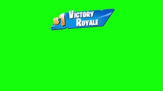 Fortnite Victory Royale green screen effect