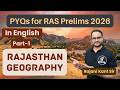 RPSC RAS 2026 | 5-Years Rajasthan Geography PYQs in One-Shot | Part-1 | By Rajani Kant Lata