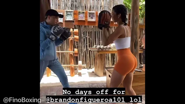 NALGAME DIOS! BRANDON FIGUEROA DOING MITTS WITH BE...
