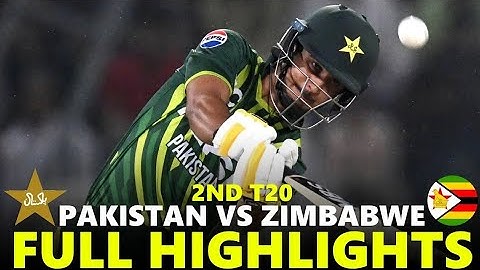 Full Highlights - Pakistan Vs Zimbabwe 2nd T20 Match Highlights 2024 - Pak Vs Zim