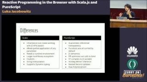 Luka Jacobowitz Reactive Programmingin the Browser with Scala.js and PureScript