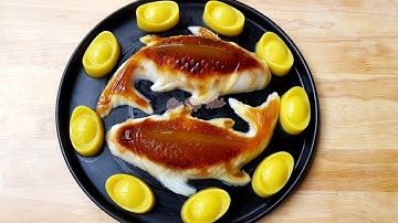 Cách Làm Thạch Rau Câu Cá Chép và Rau Câu Thỏi Vàng Cúng Ông Công Ông Táo| Góc Bếp Nhỏ